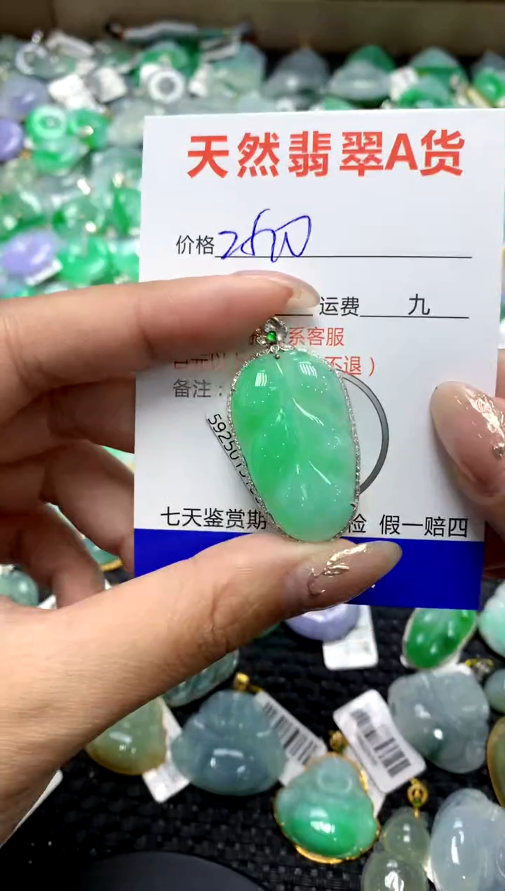 【闪购商品】翡翠颈饰18K金镶嵌1111111111111111