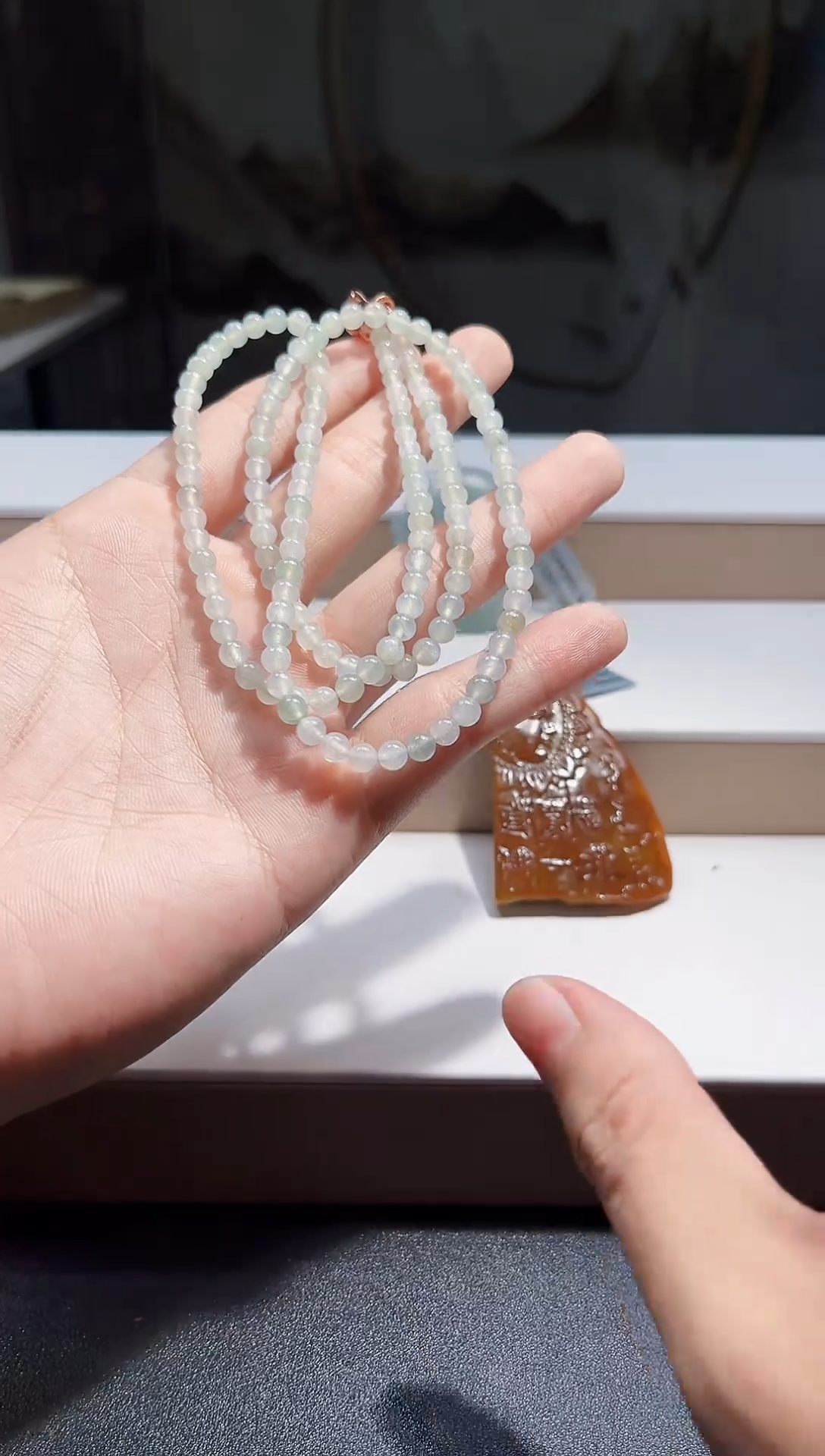 未镶嵌定制翡翠珠链