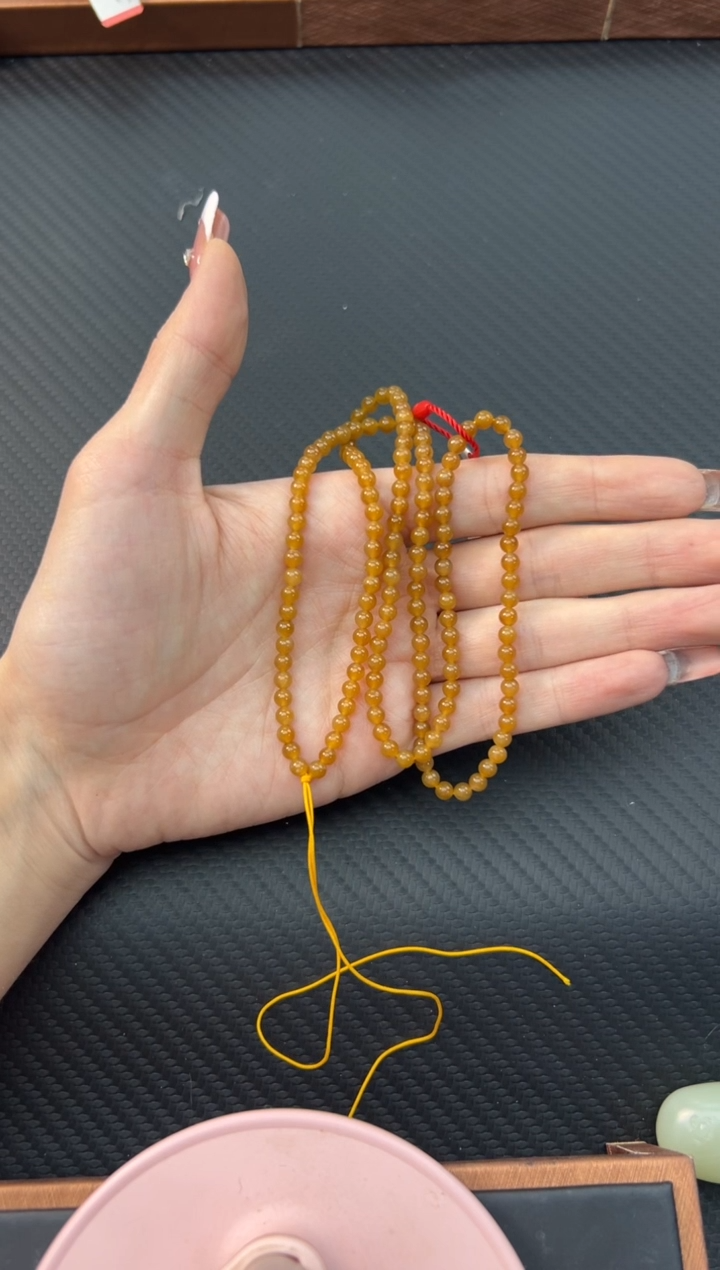 【闪购商品】和田玉项链未镶嵌且末金山微色差卡4长链