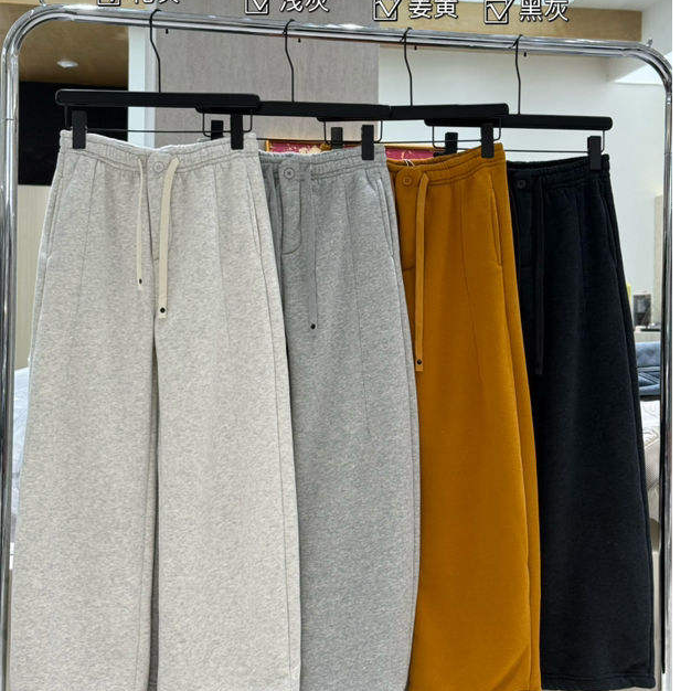 精 2025【Y】12月25日 儿童时尚姜黄色加厚针织裤3651-