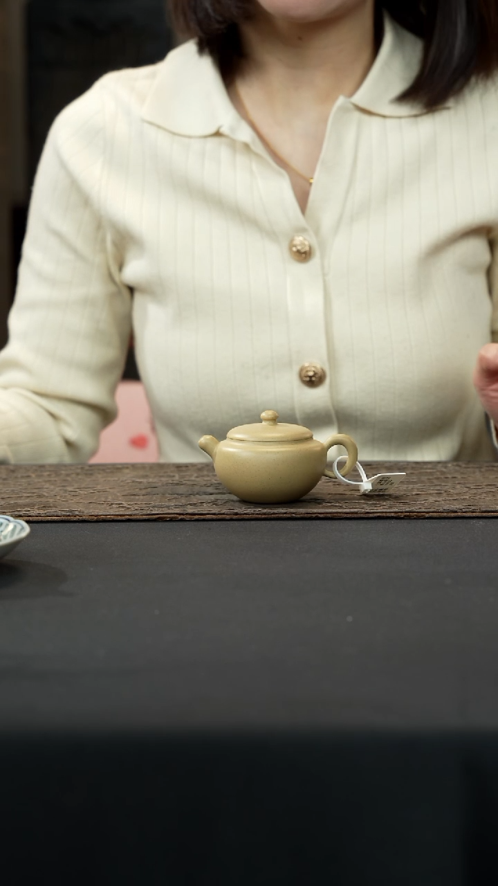 【闪购商品】紫砂茶壶本绿小圆圆壶100cc