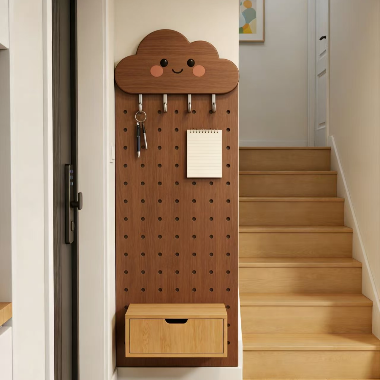 定制专用链接可推拉洞洞板穿衣镜立式客厅新中式隐藏式壁挂全身镜