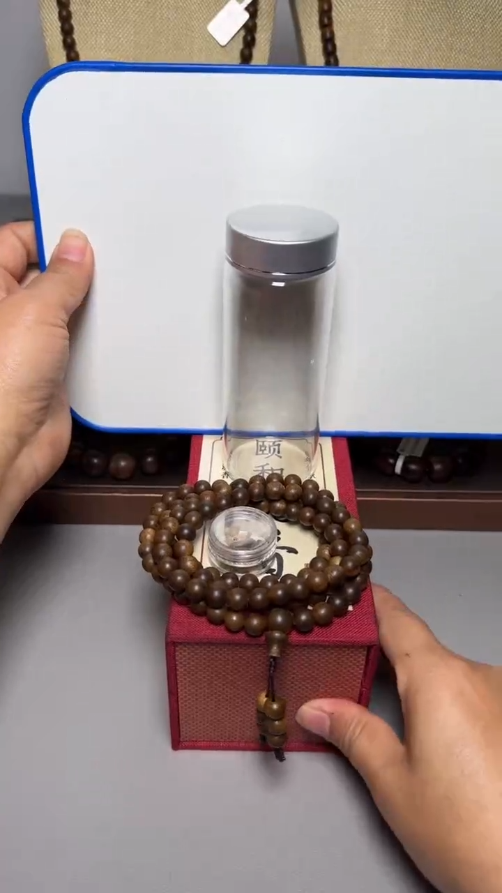 【闪购商品】沉香手串芽庄白棋0.8圆珠多圈