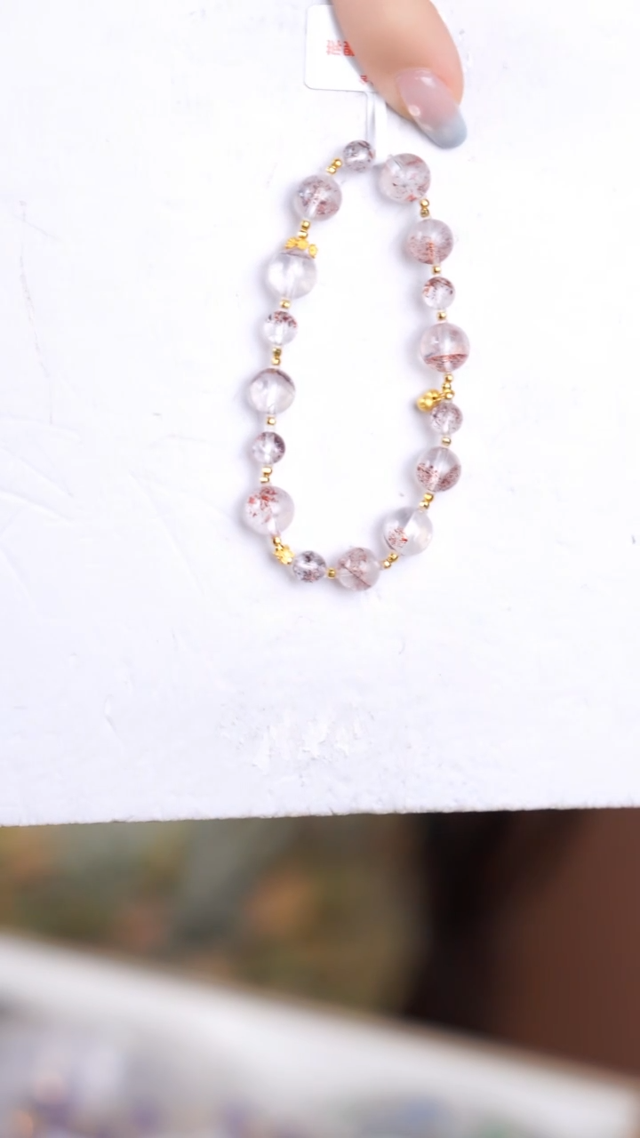 水晶手链18K金镶嵌@@@@@@@@