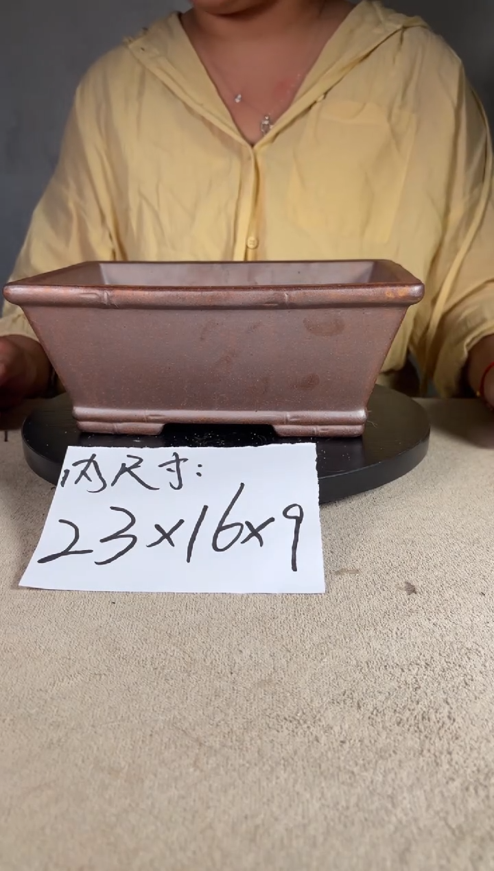 宜兴紫砂花盆小盆