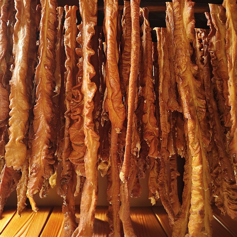 柴火烟熏腊猪大肠湖南特产米糠腊肠农家腊味