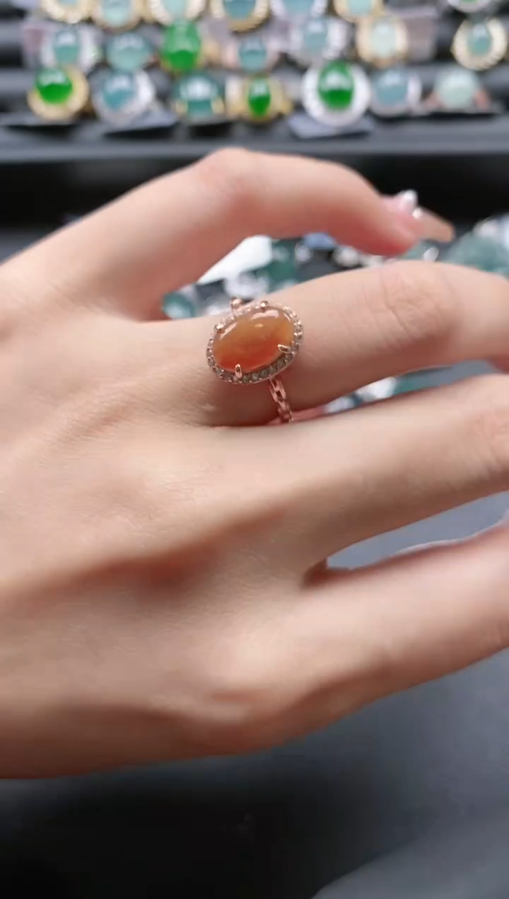 【闪购商品】翡翠戒指银S925镶嵌51511