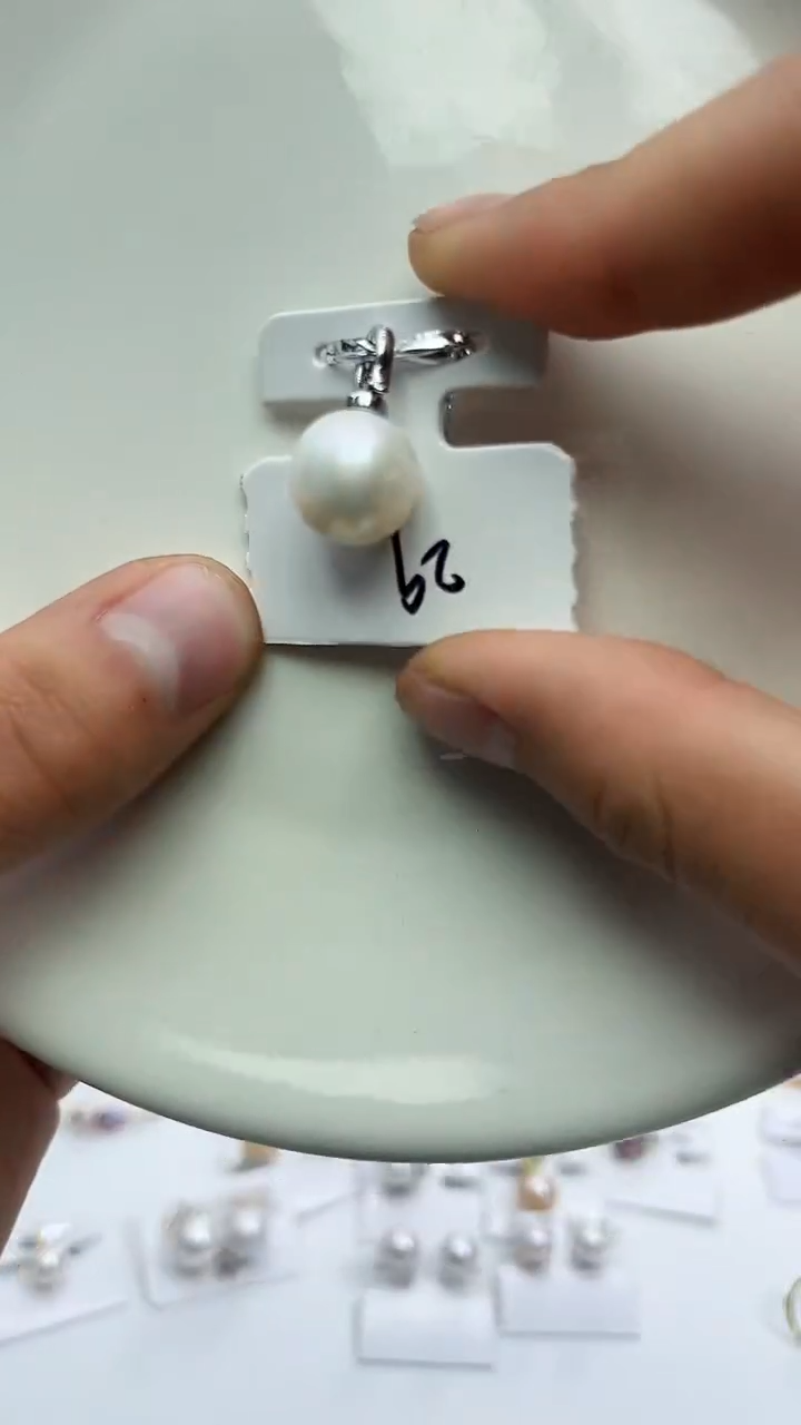 未镶嵌吊坠淡水珍珠白色系万能扣13mm
