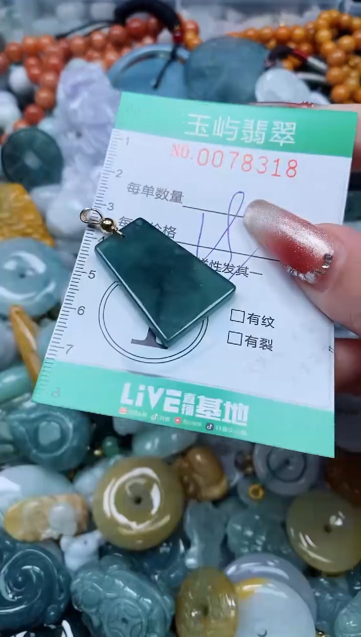 【闪购商品】翡翠颈饰未镶嵌闪购0078318多样性发其一