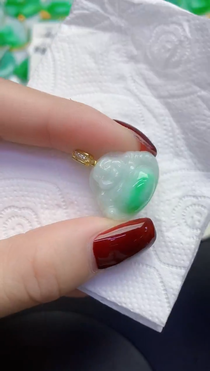 颈饰未镶嵌翡翠缅甸天然翡翠a货