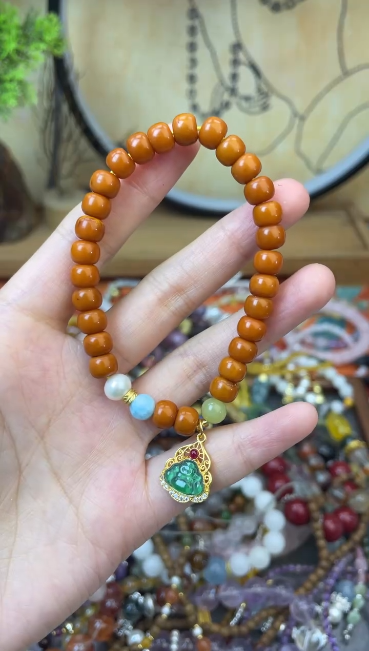 【闪购商品】蜜蜡手链未镶嵌185手串