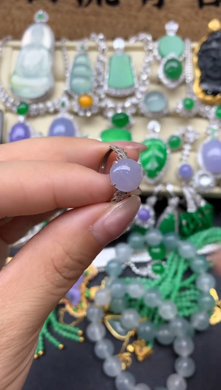 【闪购商品】翡翠戒指18K金镶嵌103-中国好珍宝