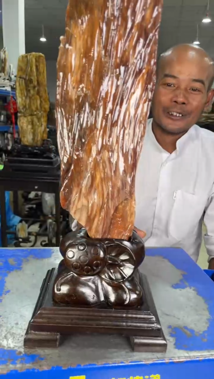 【闪购商品】硅化玉摆件未镶嵌21