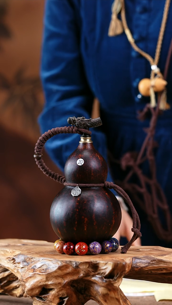 【闪购商品】262—光岳葫天然大漆酒葫芦不含漆珠