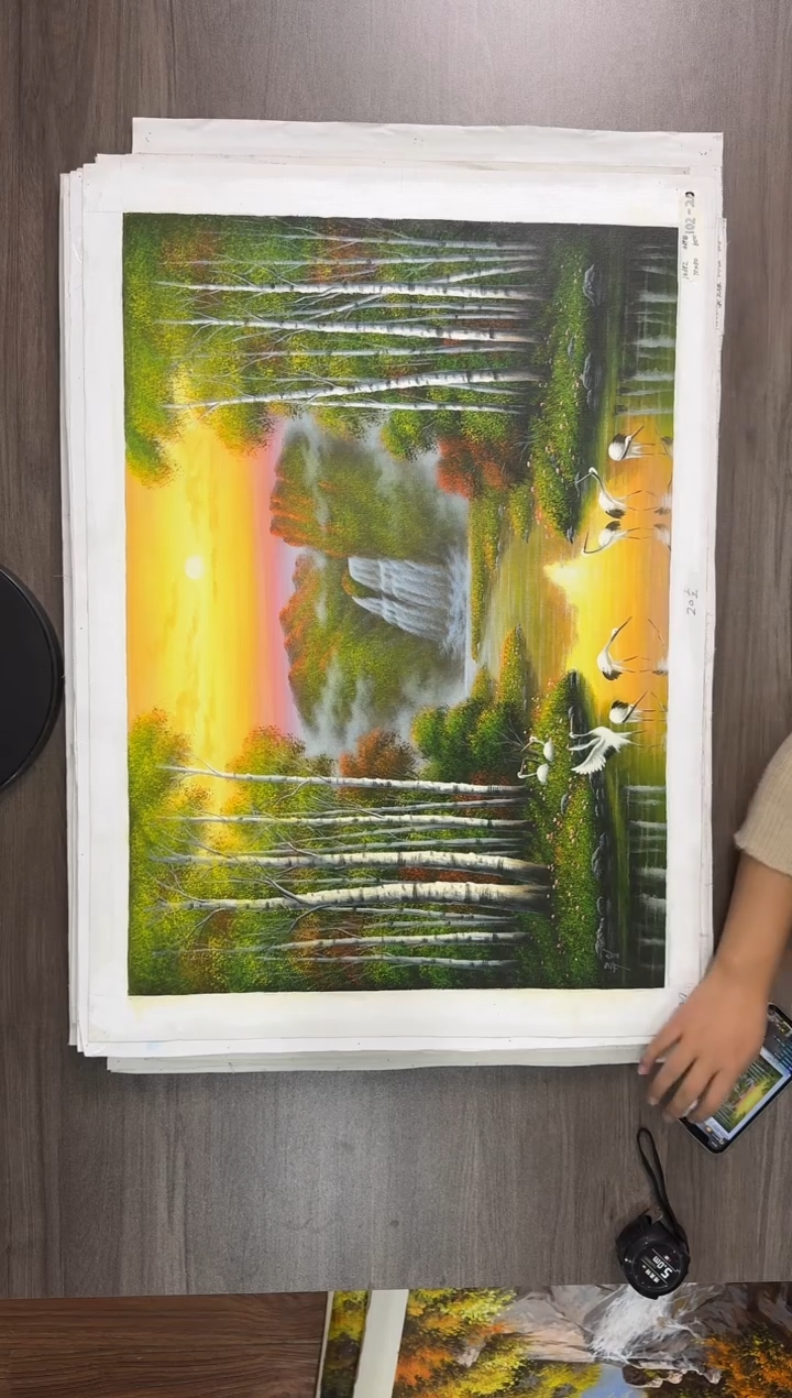 油画【153号】约50*70cm丨朝鲜原创纯手绘孤品油画丨顺丰包邮 