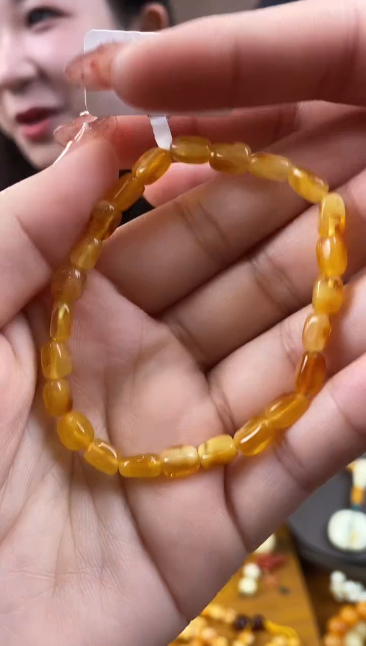 【闪购商品】蜜蜡颈饰未镶嵌QS1237琥珀蜜蜡