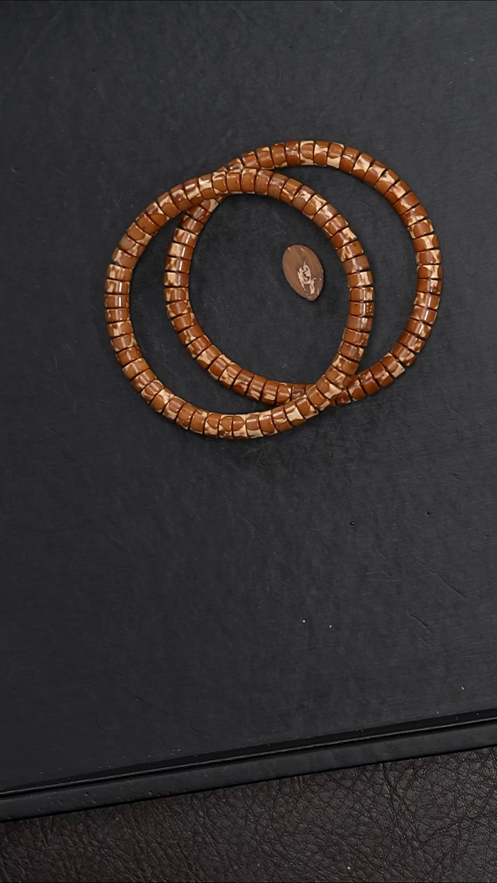 手串紫金鼠6.5mm火焰纹药片纯肉实心鼠