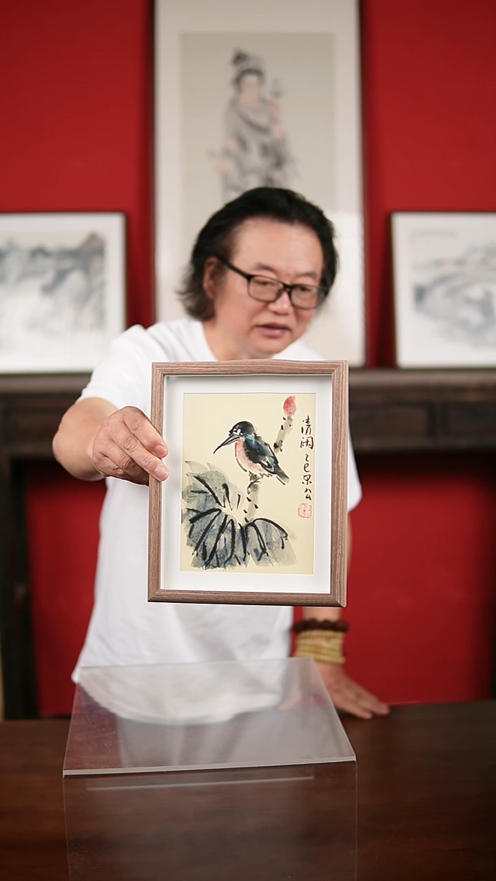 国画手绘手写-10寸摆台