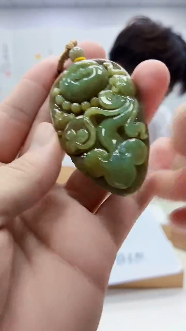 未镶嵌定制翡翠5145bb-毛货挂件6