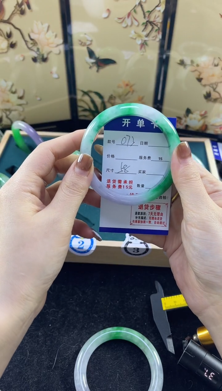 【闪购商品】翡翠手镯未镶嵌缅甸翡翠现货秒发073