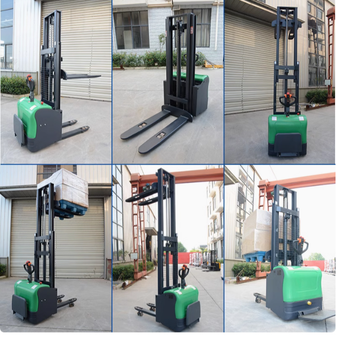 站驾式电动叉车升高装卸叉车三支点式叉车双起升站驾式电动叉车