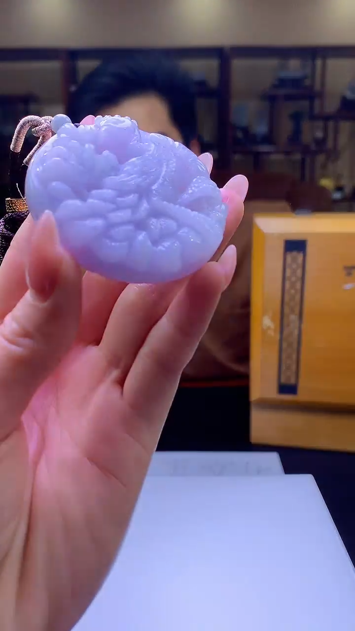 【闪购商品】定制翡翠未镶嵌8003jj-毛货挂件73