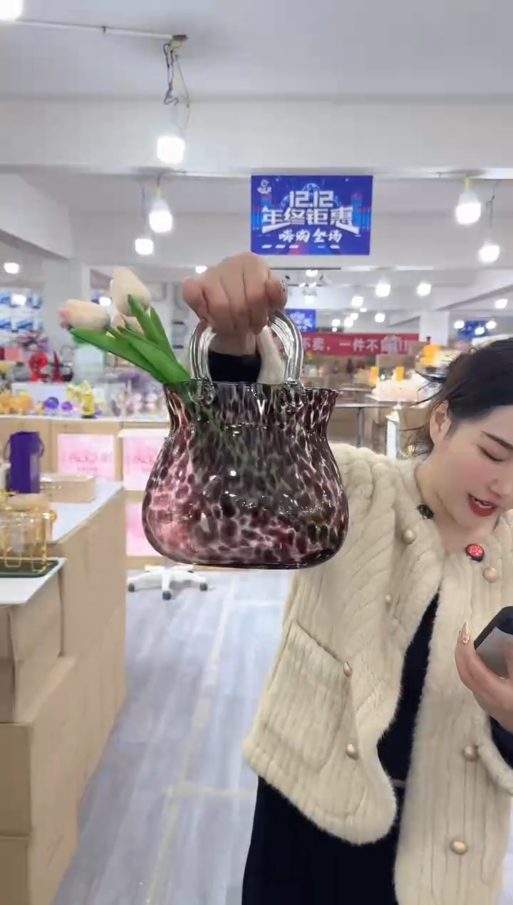 【闪购商品】琉璃静姐花器E-品19