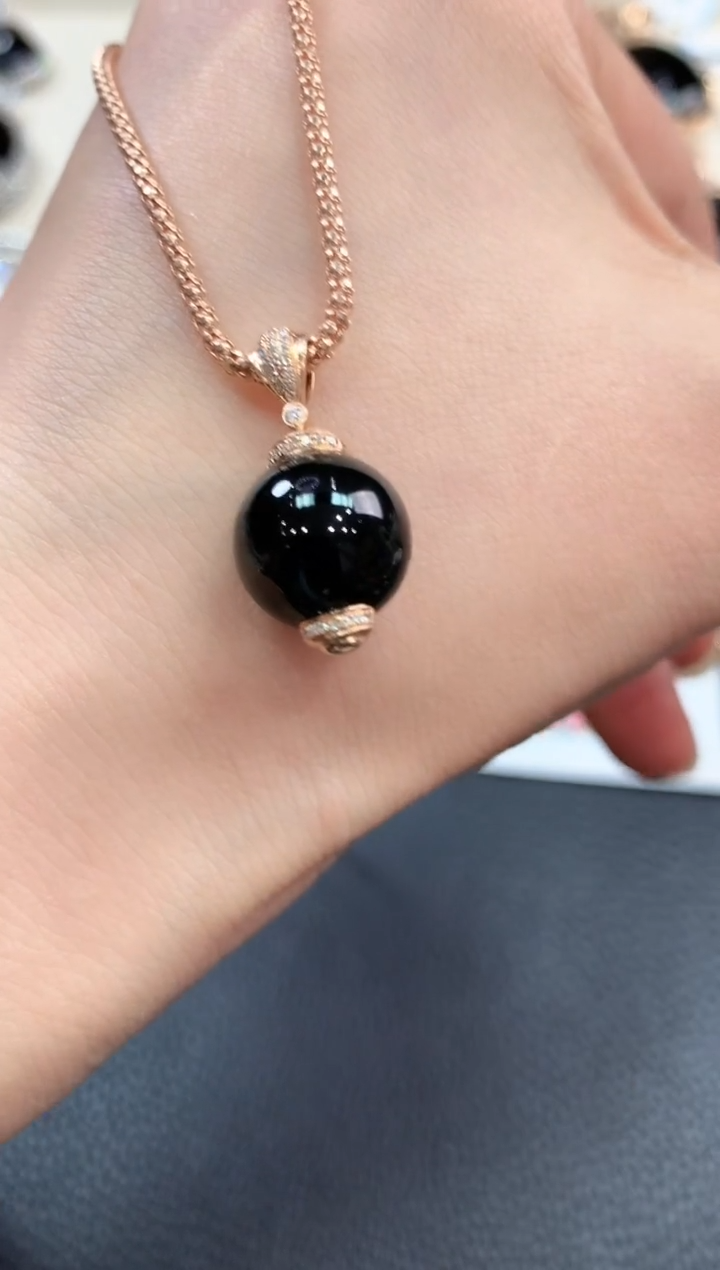 【闪购商品】翡翠吊坠(不含链)18K金镶嵌m145不退换