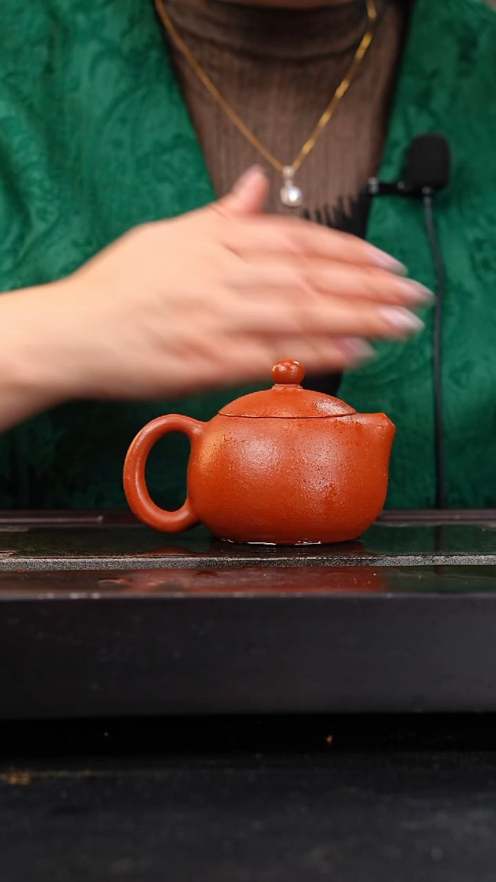 茶壶紫砂小煤窑朱泥粗砂西施190cc肖江群