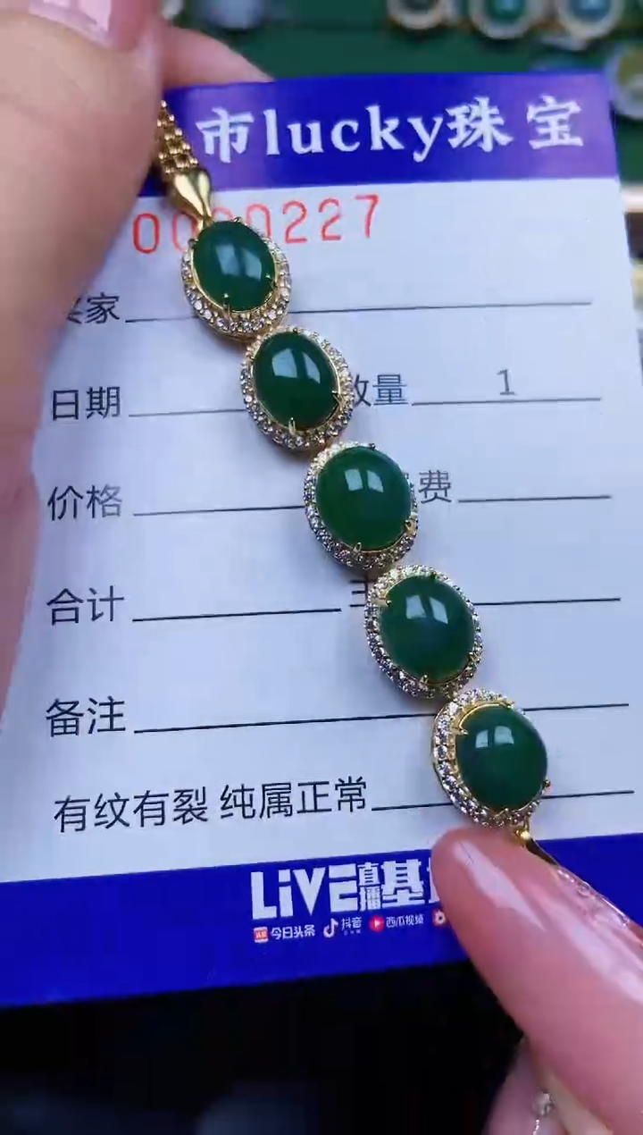 【闪购商品】翡翠颈饰银S925镶嵌0227