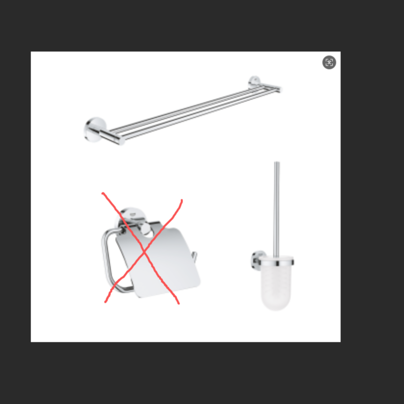 GROHE/高仪卫生间精品挂件两件套（40407001）