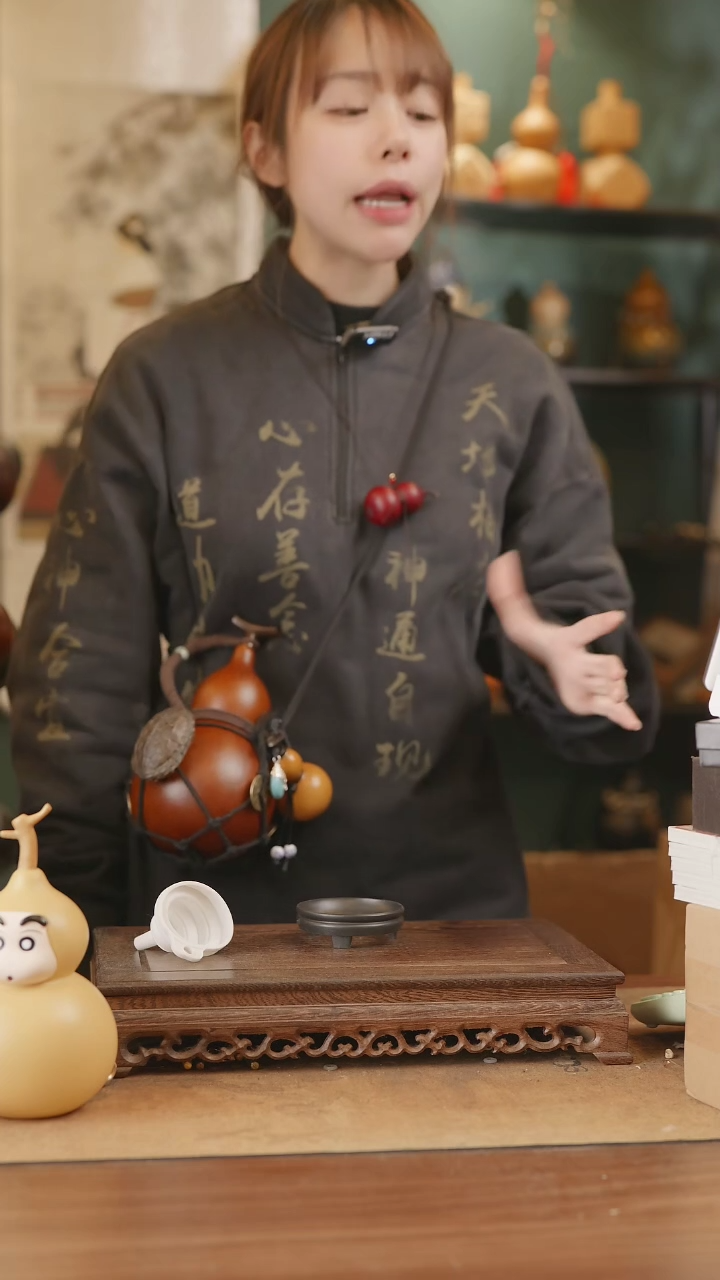 【闪购商品】339号精品天然大漆工艺防渗内胆酒葫芦~