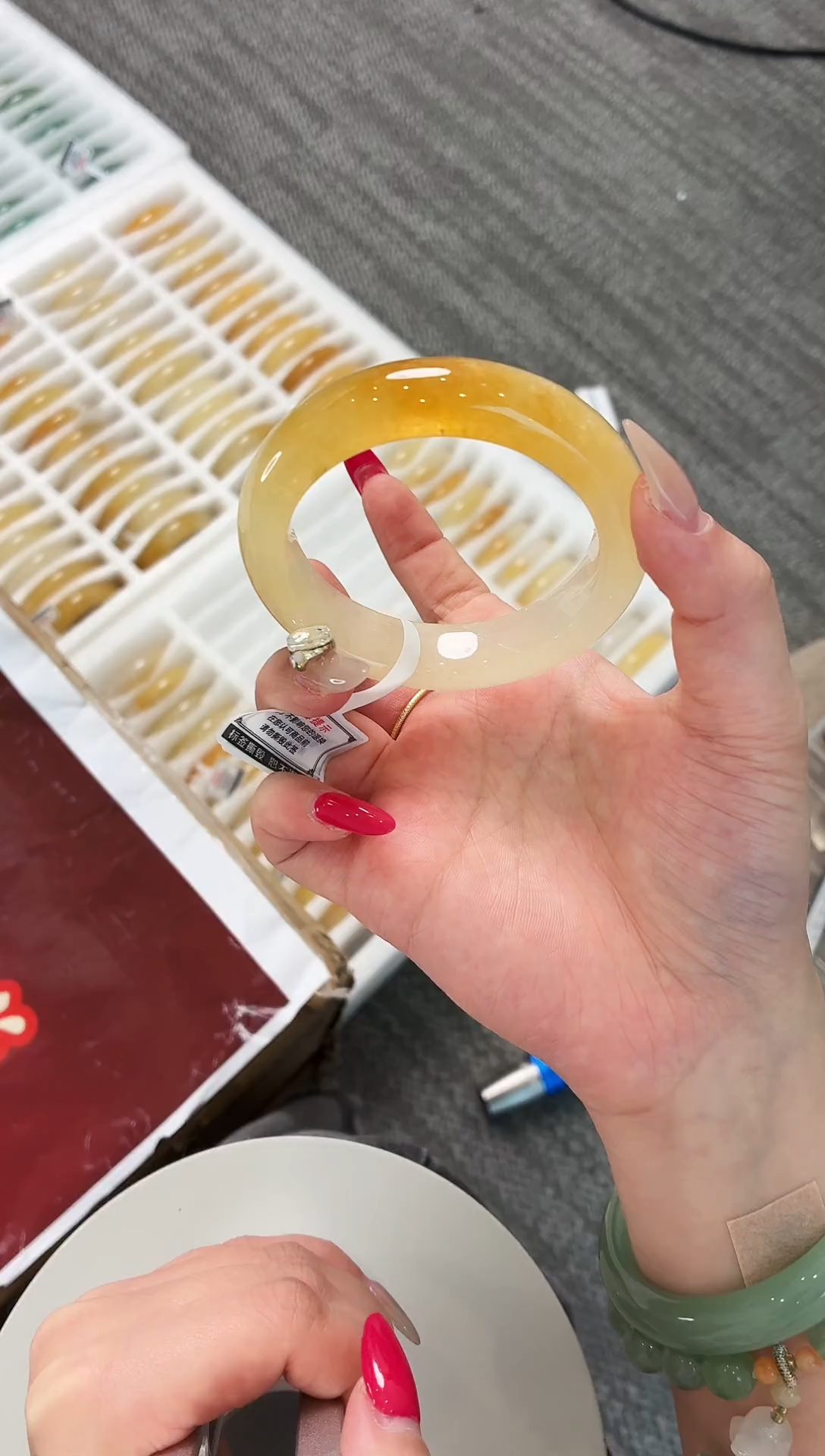 未镶嵌手镯石英质玉12.53.54