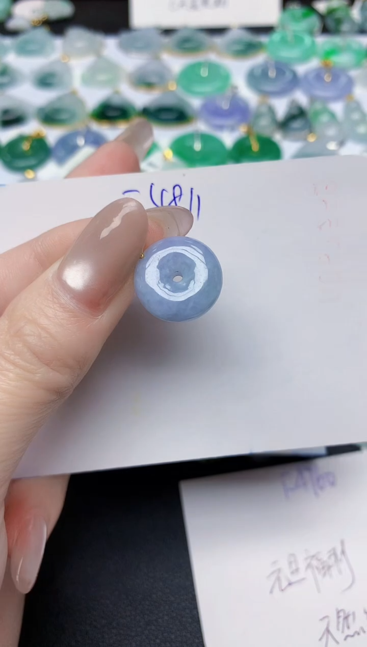 颈饰未镶嵌翡翠天然缅甸A货翡翠百元以上9元证书费自理