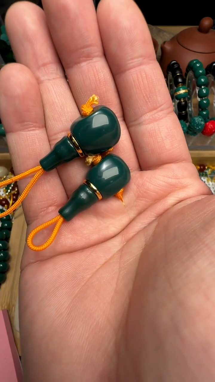 吊坠（不含链）琉璃格****活分体金腰带对孔14mm三通