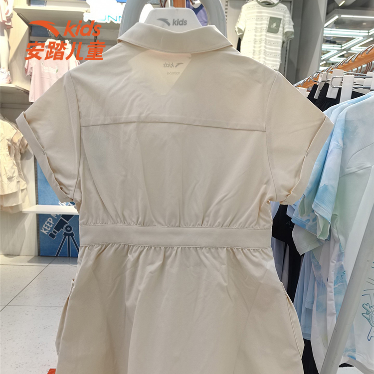 安踏儿童秋季新款女小童WWF系列连衣裙百搭时尚舒适日常运动9318