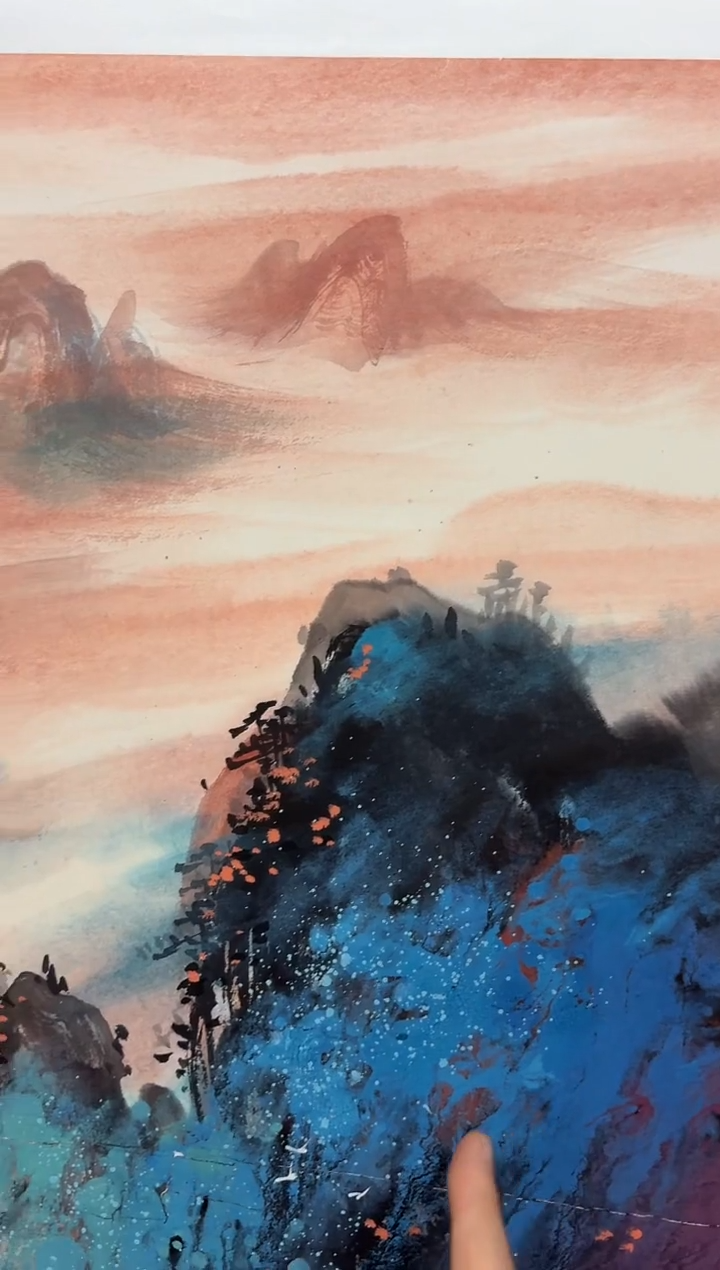 国画孙桂国老师国画作品，带合影证书25-29