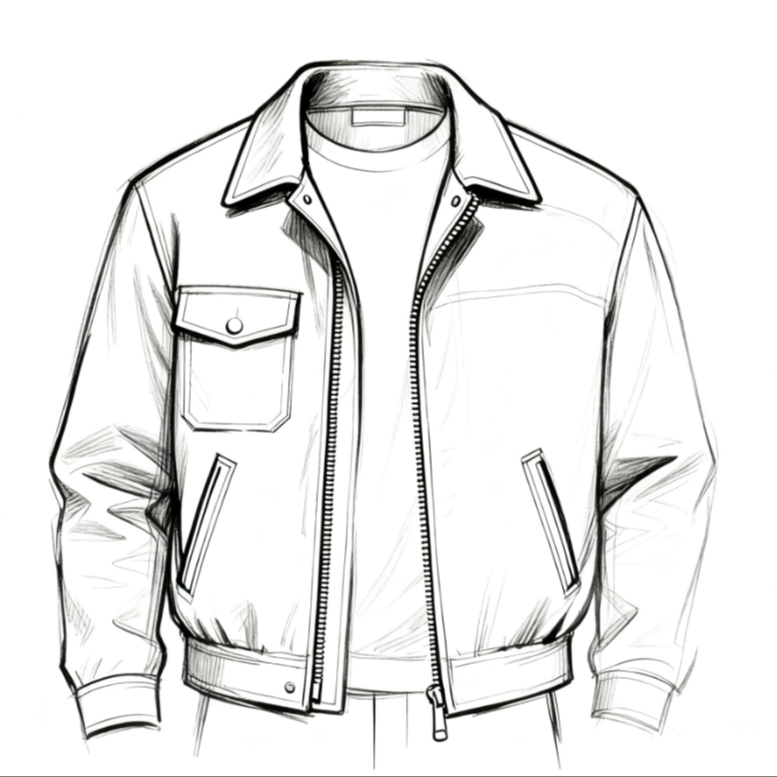 P1599菱形格棉服