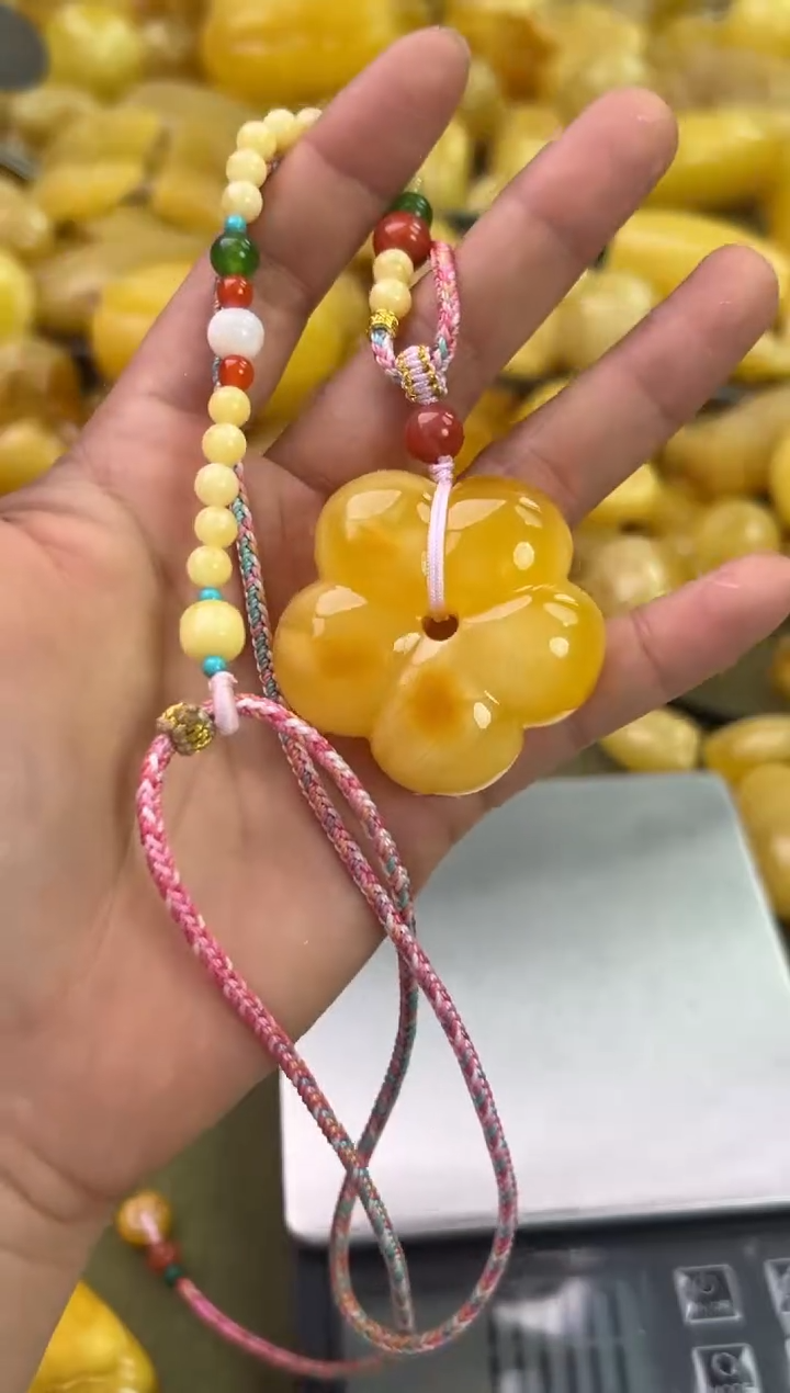 裸石琥珀未镶嵌琥珀蜜蜡吊坠