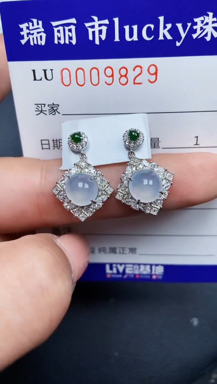 【闪购商品】翡翠颈饰银S925镶嵌9829