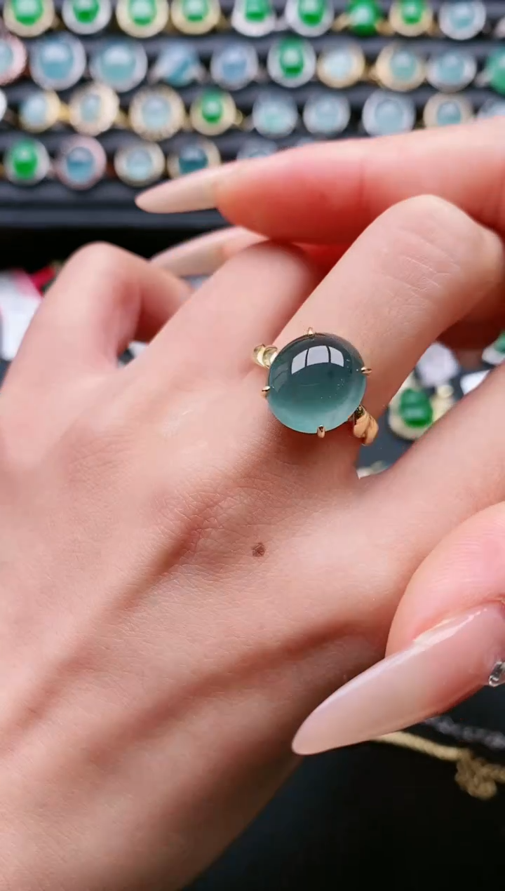 【闪购商品】翡翠戒指银S925镶嵌11111111