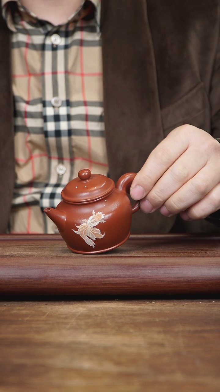 【闪购商品】紫砂茶壶160ml 全手剑流 朱泥