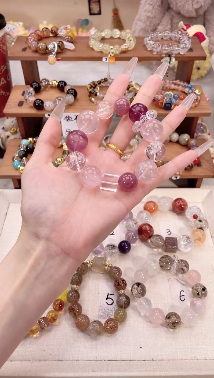 未镶嵌手链水晶婧**果178