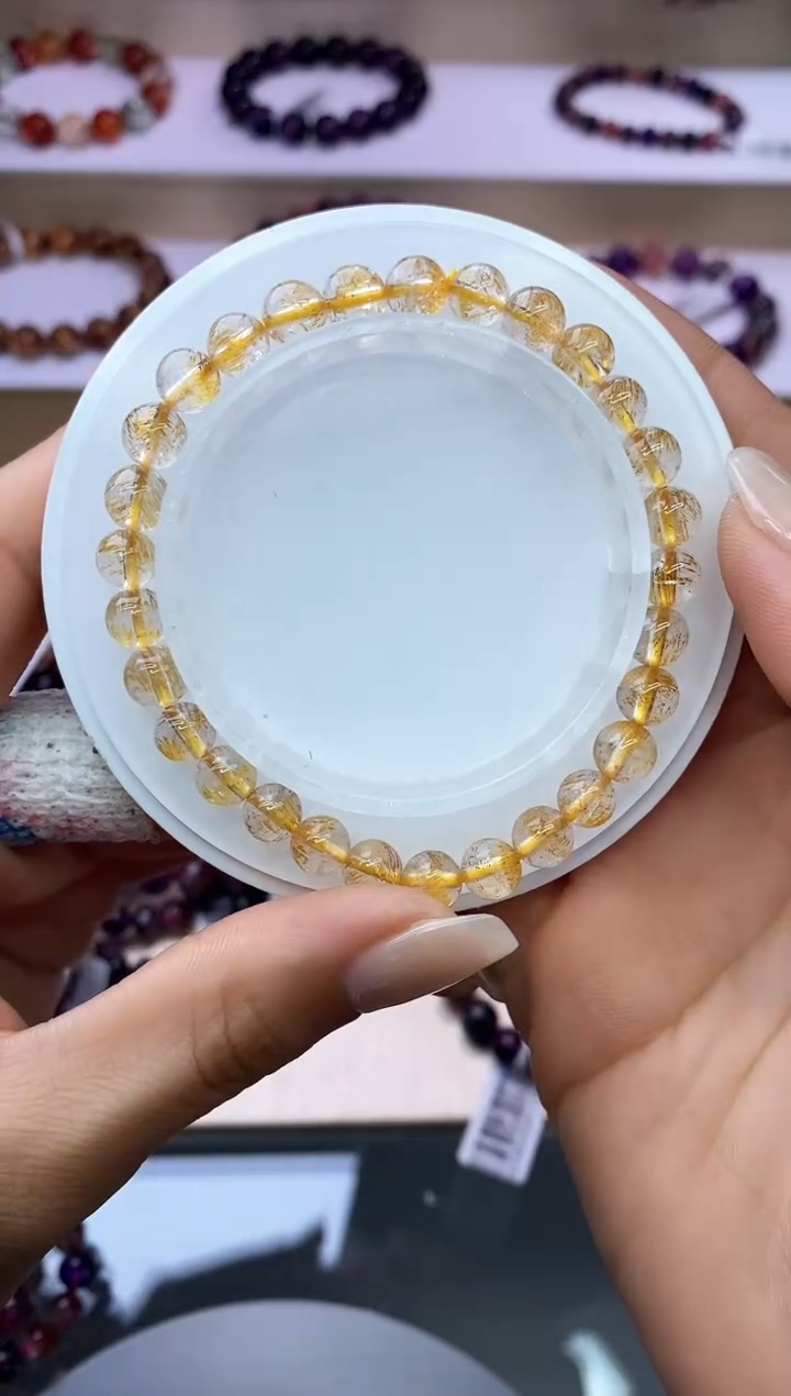 【闪购商品】水晶手链未镶嵌黄金超七6m+