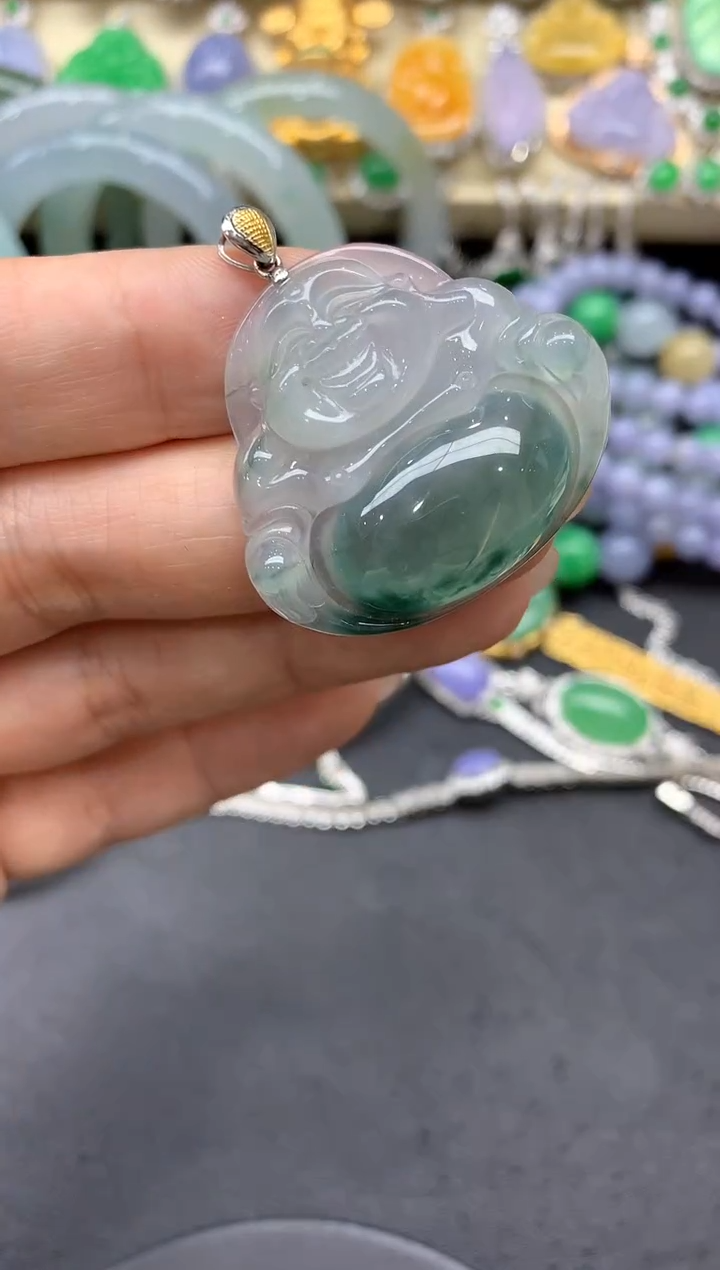 【闪购商品】翡翠颈饰18K金镶嵌442-中国好珍宝