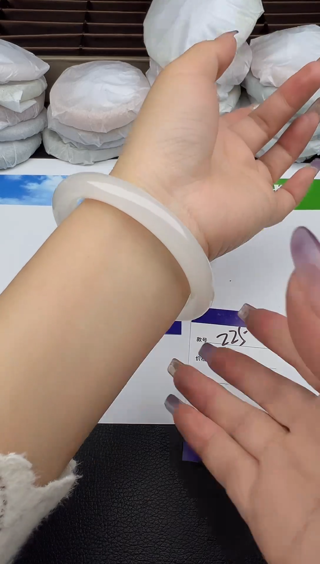 未镶嵌手镯石英质玉圈口 56 57