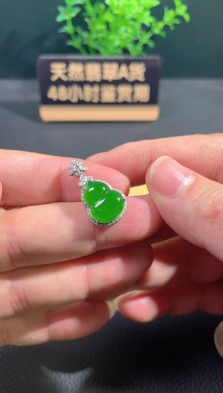 【闪购商品】翡翠颈饰18K金镶嵌翡翠