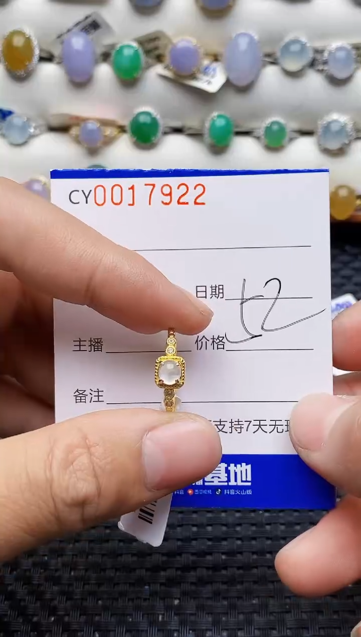 颈饰银S925镶嵌翡翠7922