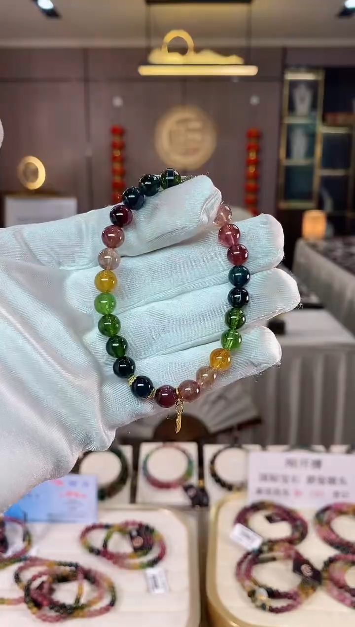 【闪购商品】碧玺单圈手串7mm+未镶嵌（多样性发一条）xion