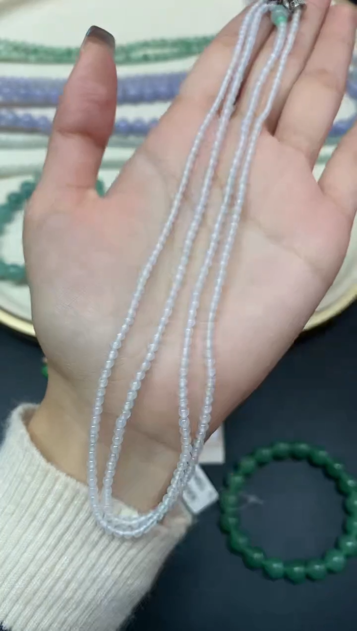 【闪购商品】翡翠项链未镶嵌珠链A200|2980